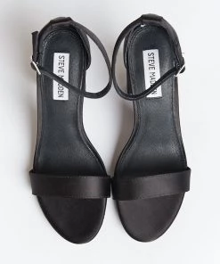 Show Me Your Mumu Accessories Steve Madden Carrson Heels ~ Black Satin