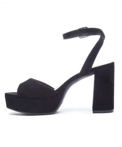 Show Me Your Mumu Accessories Theresa Block Heels ~ Black