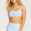 Show Me Your Mumu High Tide High Button Bottom ~ Nautical Stripe Swim