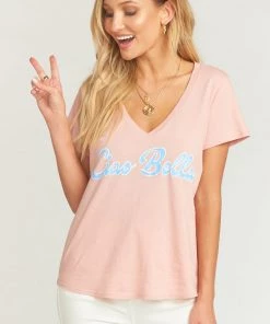 Show Me Your Mumu Grant V Neck Tee ~ Ciao Bella Graphic Clothes