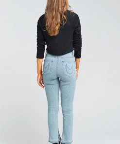 Show Me Your Mumu Pants Brooklyn High Waist ~ Indigo Seabreeze Stripe