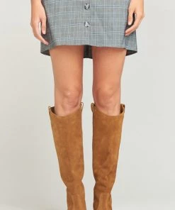 Show Me Your Mumu Dolce Vita ~ Hinley Knee High Bootie ~ Brown Accessories
