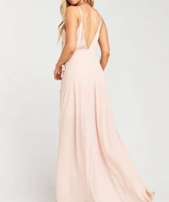 Show Me Your Mumu Meghan Wrap Dress ~ Dusty Blush Crisp