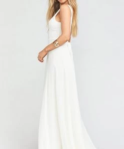 Show Me Your Mumu Bridesmaids Dresses Jenn Maxi Dress ~ Wedding Cake Chiffon