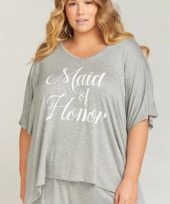 Show Me Your Mumu Benji Tunic Sleep Set ~ Maid Of Honor Grey