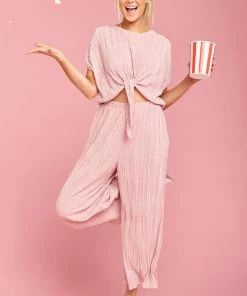 Show Me Your Mumu Anjelica Top ~ Silky Scrunch Mauve Clothes