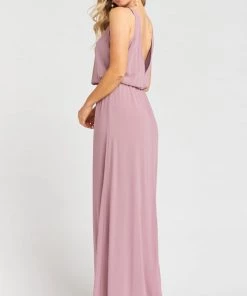 Show Me Your Mumu Bridesmaids Dresses Kendall Maxi Dress ~ Antique Rose Chiffon