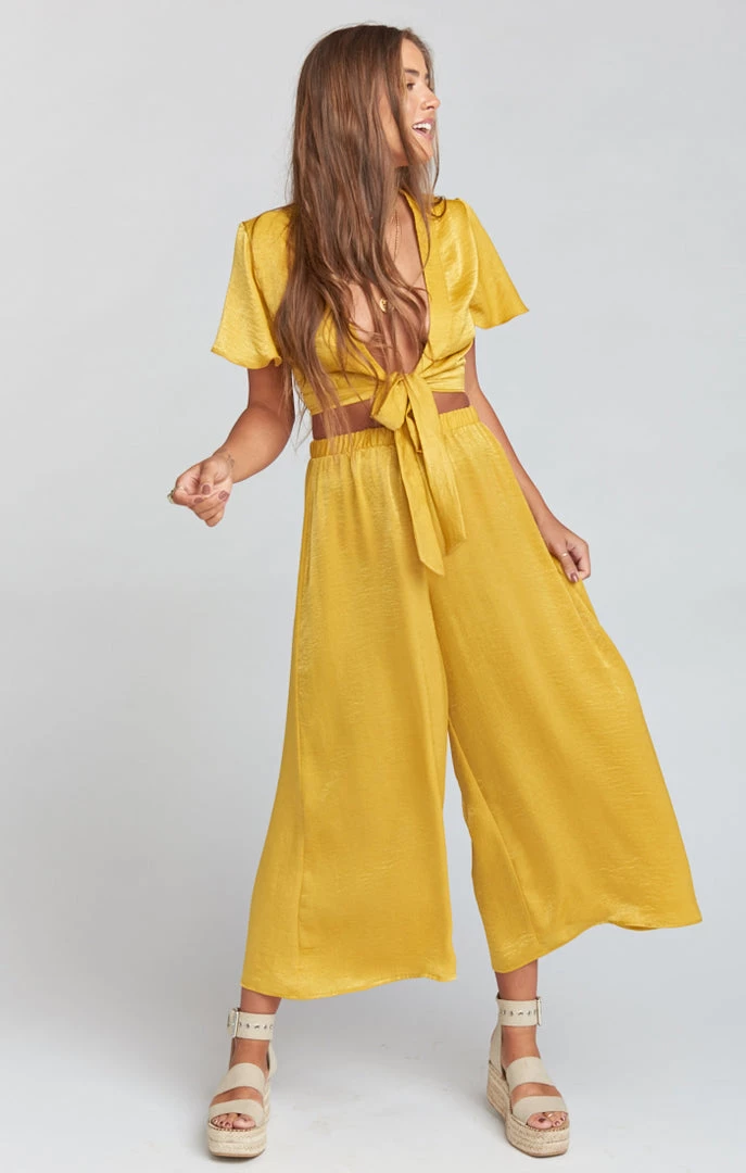Show Me Your Mumu Explorer Pants ~ Mustard Sheen 5 Show Me Your Mumu Explorer Pants ~ Mustard Sheen
