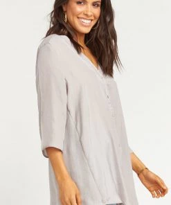 Show Me Your Mumu Downtown Tunic ~ Silver Dollar Satin Clothes