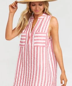 Show Me Your Mumu Wendy Tunic Dress ~ Dock Stripe Red Maternity