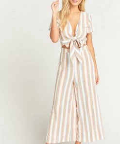 Show Me Your Mumu Val Jumpsuit ~ Shorebert Stripe