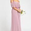 Show Me Your Mumu Caitlin Ruffle Maxi Dress ~ Antique Rose Chiffon Wedding Guest Dresses
