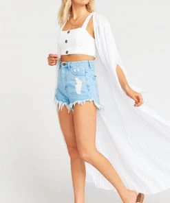 Show Me Your Mumu Clothes Layne Kimono ~ Seashore Stripe