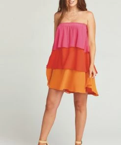 Show Me Your Mumu Gabriela Convertible Skirt Dress ~ Sunset Colorblock Clothes