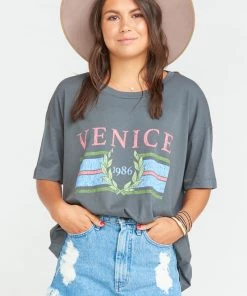 Show Me Your Mumu Travis Tee ~ Venice 1986 Grey Graphic 17 Show Me Your Mumu Travis Tee ~ Venice 1986 Grey Graphic