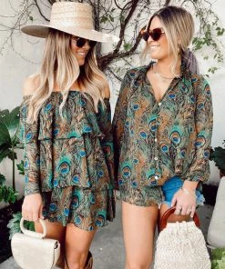 Show Me Your Mumu Alicia Tunic ~ Original Peacock New Mu