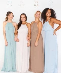 Show Me Your Mumu Amanda Maxi Dress ~ Dune Chiffon Bridesmaids Dresses