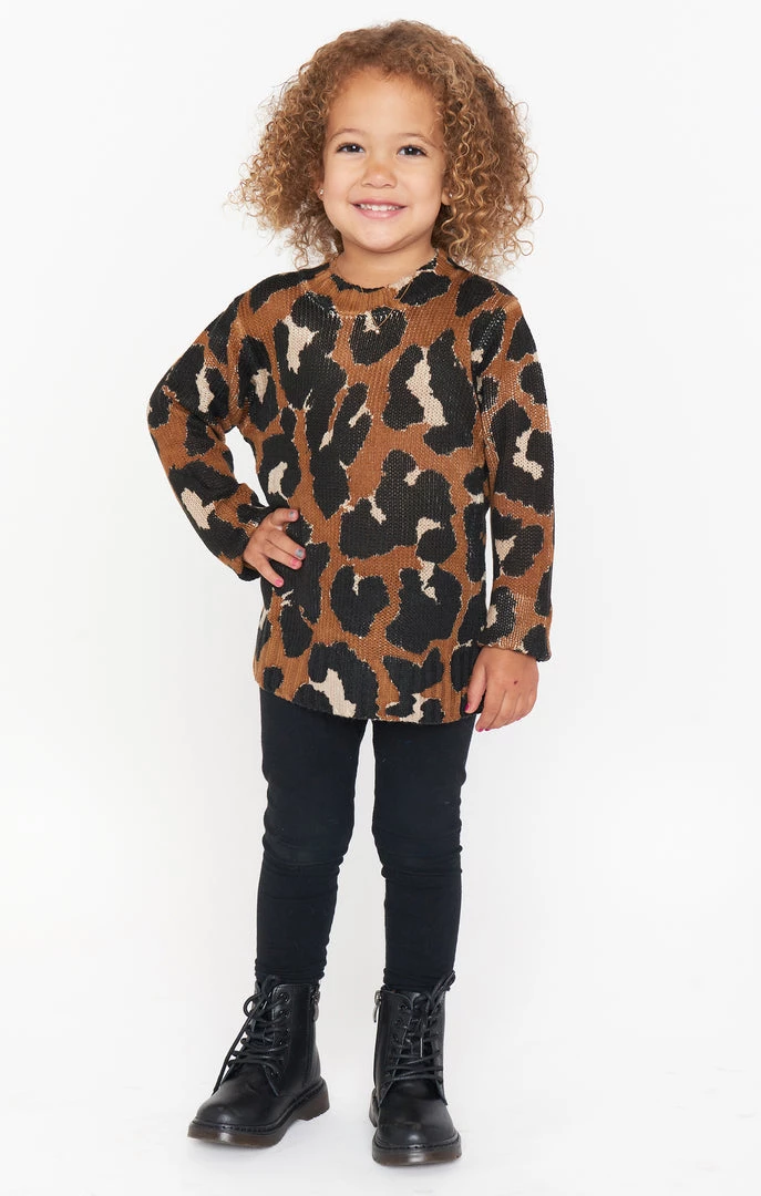 Show Me Your Mumu Mini Arroyo Sweater ~ Cognac Wildcat Knit 4 Show Me Your Mumu Mini Arroyo Sweater ~ Cognac Wildcat Knit