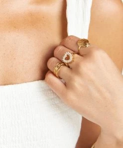 Show Me Your Mumu New Mu Ki.ele Celeste Wrap Ring ~ Gold