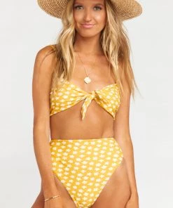 Show Me Your Mumu Oahu Tie Bralette ~ Blonde Bloom