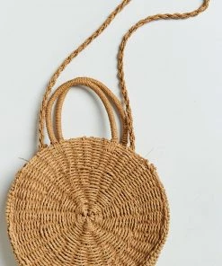 Show Me Your Mumu Sunburst Circle Straw Bag ~ Natural Accessories