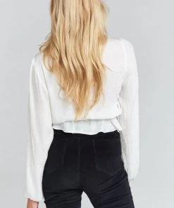 Show Me Your Mumu Richie Top ~ Snow Cheetah Silky