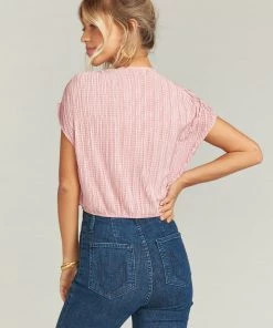 Show Me Your Mumu Anjelica Top ~ Silky Scrunch Mauve Clothes