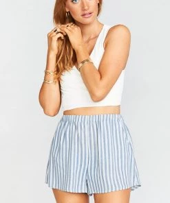 Show Me Your Mumu Cabana Shorts ~ She Sails Stripe Flux