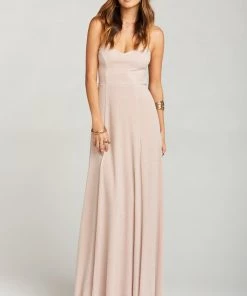 Show Me Your Mumu Godshaw Goddess Gown ~ Dancing Queen Shine Blush Bridesmaids Dresses