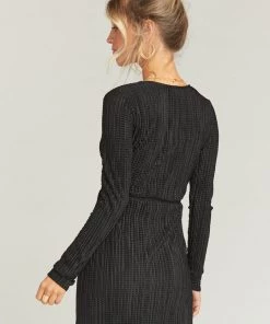 Show Me Your Mumu Monroe Dress ~ Silky Scrunch Black Clothes