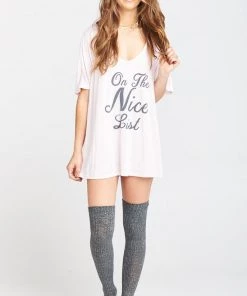 Show Me Your Mumu Tunics Benji Tunic Tee ~ Nice List Graphic