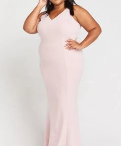 Show Me Your Mumu Morgan Gown ~ Vintage Rose Stretch Crepe