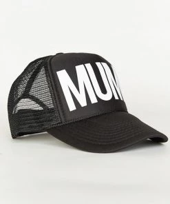Show Me Your Mumu MUMU Trucker Hat ~ Black And White