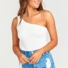 Show Me Your Mumu Tops Uno Bodysuit ~ Bone Stretch 1 Show Me Your Mumu Tops Uno Bodysuit ~ Bone Stretch
