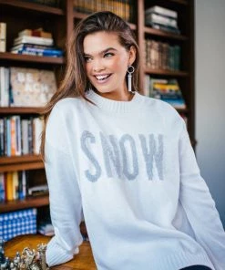 Show Me Your Mumu Fireside Sweater ~ Snow Graphic