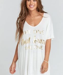 Show Me Your Mumu Benji Slinky Tunic Tee ~ The One Graphic