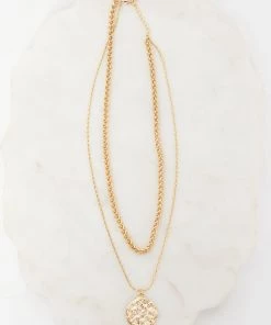 Show Me Your Mumu Aurora Coin Layered Necklace ~ Gold Accessories