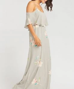 Show Me Your Mumu Dresses Caitlin Ruffle Maxi Dress ~ Lily Showers
