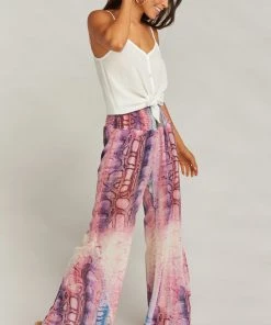 Show Me Your Mumu Roberts Party Pants ~ Rainbow Python Bottoms