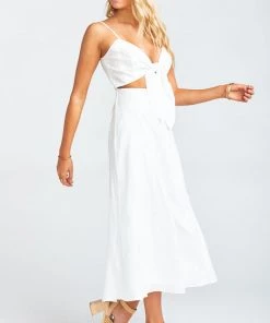 Show Me Your Mumu Moby Tie Maxi ~ White Tulip