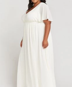 Show Me Your Mumu Emily Empire Maxi Dress ~ Wedding Cake Chiffon