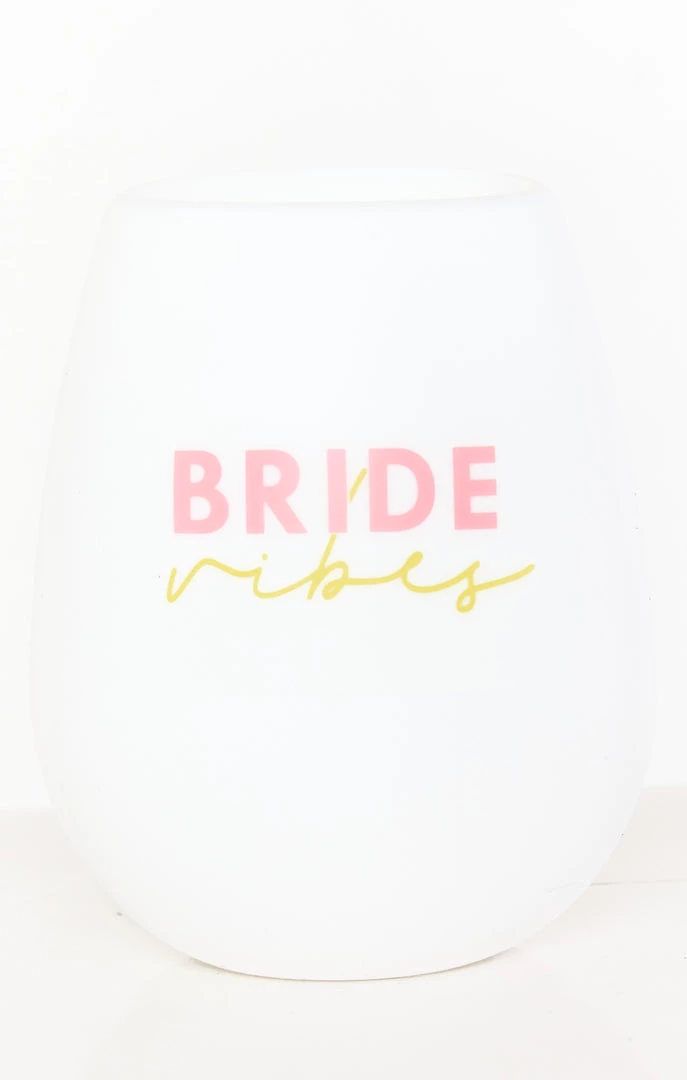 Show Me Your Mumu New Mu Bride Vibes Silicone Wine Glass ~ White 3 Show Me Your Mumu New Mu Bride Vibes Silicone Wine Glass ~ White