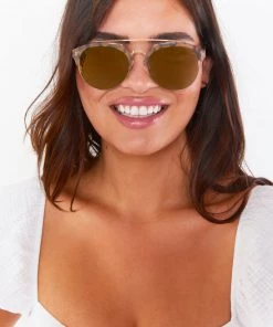 Show Me Your Mumu Harlow Aviator Sunglasses ~ Amber Tort Accessories