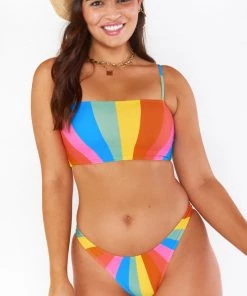Show Me Your Mumu Cozumel High Side Bottom ~ Rainbow Sunrise Swim 11 Show Me Your Mumu Cozumel High Side Bottom ~ Rainbow Sunrise Swim