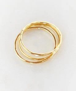 Show Me Your Mumu Gorjana G Ring Set ~ 18K Gold Plated New Mu 13 Show Me Your Mumu Gorjana G Ring Set ~ 18K Gold Plated New Mu
