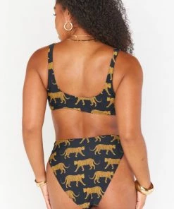 Show Me Your Mumu Swim Daytona Tie Top ~ Black Catwalk