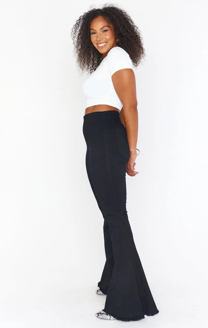 Show Me Your Mumu Berkeley Bells Long ~ Black Lava Pants 4 Show Me Your Mumu Berkeley Bells Long ~ Black Lava Pants