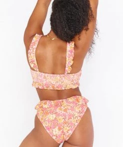Show Me Your Mumu Island Ruffle Bottom ~ Pretty Poppy