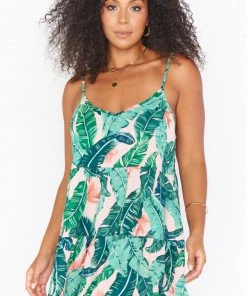 Show Me Your Mumu New Mu Caroline Mini Dress ~ Vacay Palm