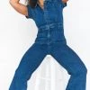 Show Me Your Mumu Everhart Jumpsuit ~ Lunar Blue New Mu